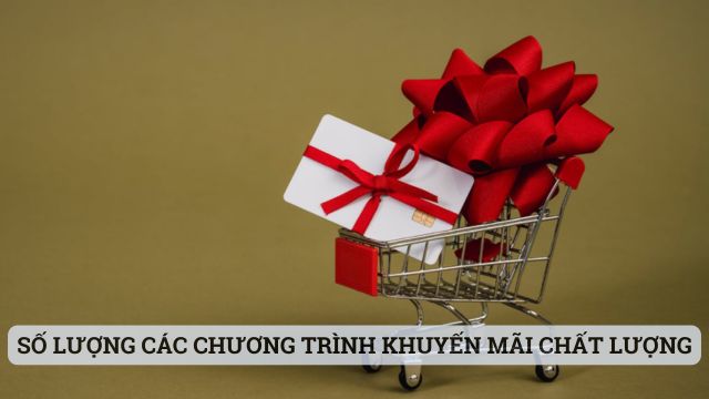Số lượng các chương trình ưu đãi khuyến mãi cực kỳ chất lượng